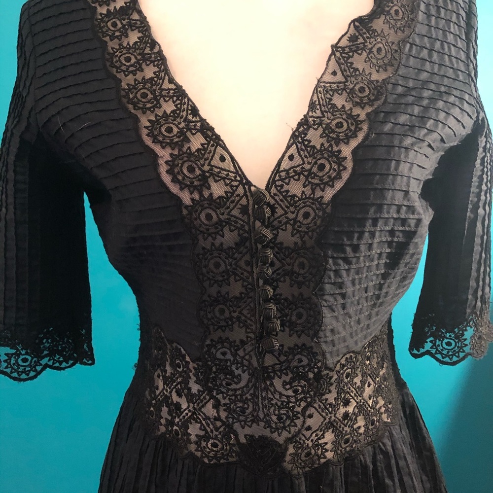 Black Lace Detail Top